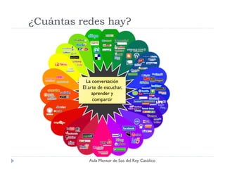 ¿Cuántas redes hay?




            La conversación
          El arte de escuchar,
               aprender y
               compartir




             Aula Mentor de Sos del Rey Católico
 