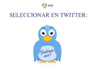 SELECCIONAR EN TWITTER:
 