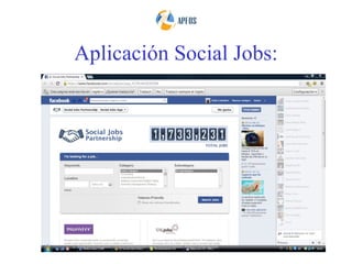 Aplicación Social Jobs:
 