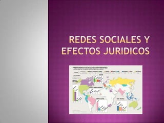 REDES SOCIALES Y EFECTOS JURIDICOS 