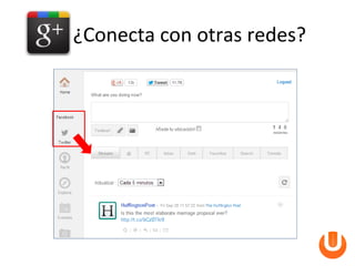 ¿Conecta con otras redes?
 