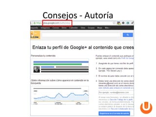 Consejos - Autoría
 