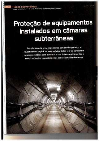 Proteção de equipamentos instalados em câmaras suterrâneas