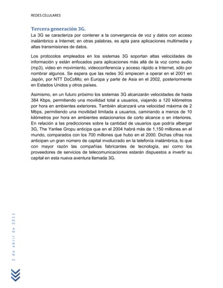 Redes telefonia celular lady