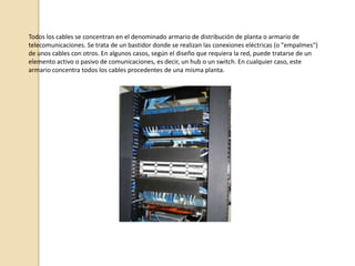 Ventaja: Si falla un cable no afecta al resto de las estacionesTIPOS DE REDESTIPO A:Corresponden a redes que pueden direccionar hasta 16.777.214 máquinas cada una. Las direcciones de red de clase A tienen siempre el primer bit a 0. Solo existen 124 direcciones de red de clase A.TIPO B:Permiten direccionar 65534 máquinas cada una.Los dos primeros bits de una dirección de red de clase B son siempre 01.Existen 16382 direcciones de red de tipo B.TIPO C:Las direcciones de clase C permiten direccionar 254 máquinas.Las direcciones de clase C empiezan con los bits 110.Existen 2097152 direcciones de red de clase C.También existe el tipo de red D, pero este ha caído en desuso
