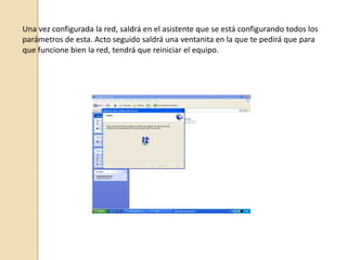 Una vez dentro de las conexiones de red, le damos a configurar una red doméstica, que se encuentra en el margen d la izquierda.Una vez que hayamos pinchado, nos saldrá un asistente de configuración