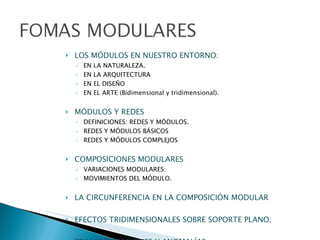 Redes y formas modulares. | PPT