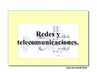Redes y
telecomunicaciones.
Licda. Ana Lissette Girón
 