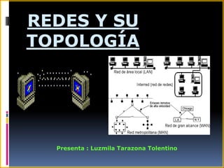 REDES Y SU
TOPOLOGÍA




  Presenta : Luzmila Tarazona Tolentino
 