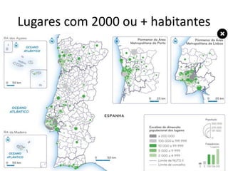 Lugares com 2000 ou + habitantes
 