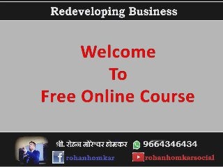 Redeveloping Business Model part 1 free online course