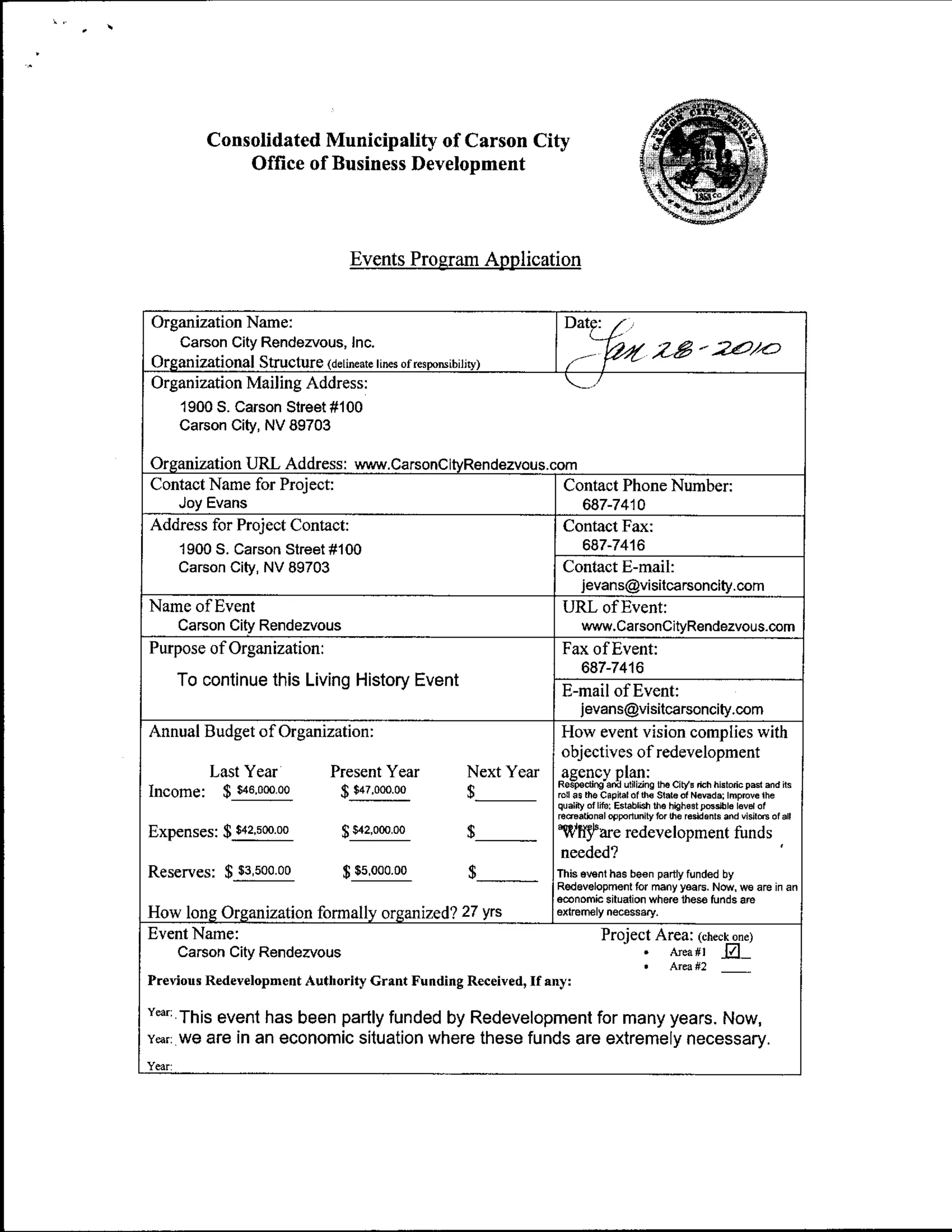 Redezvous application