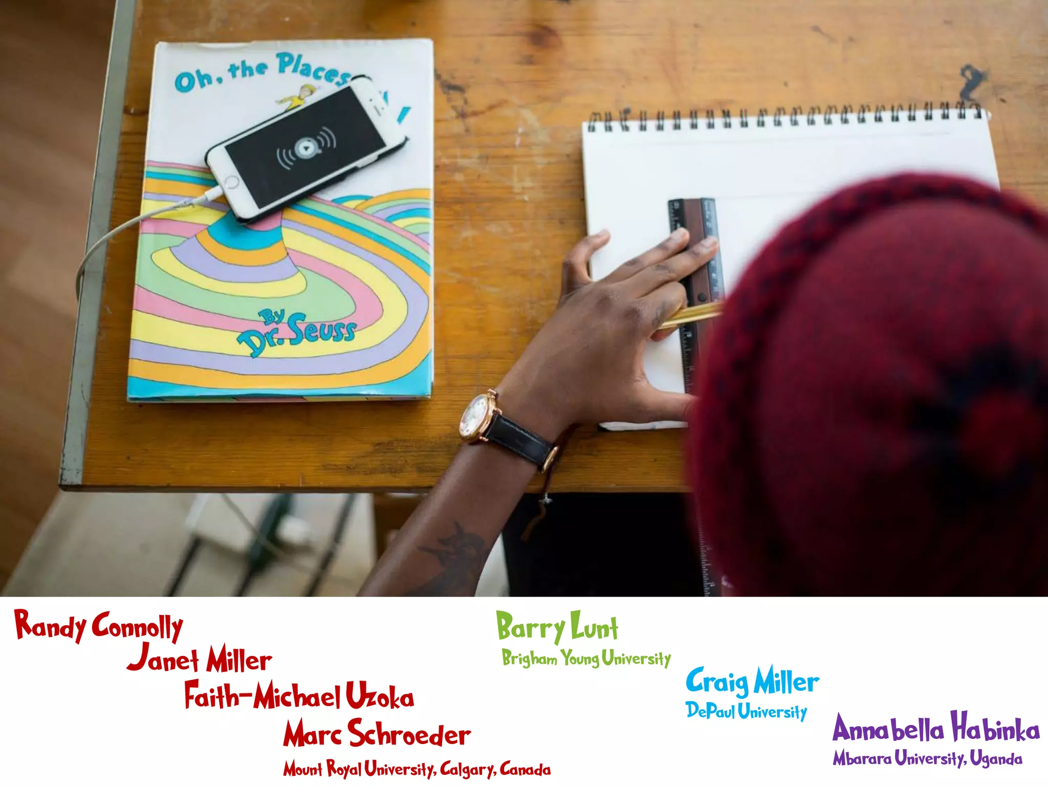 Randy Connolly
Janet Miller
Mount Royal University, Calgary, Canada
Faith-Michael Uzoka
Marc Schroeder
Barry Lunt
Annabella Habinka
Craig Miller
Brigham Young University
DePaul University
Mbarara University, Uganda
 