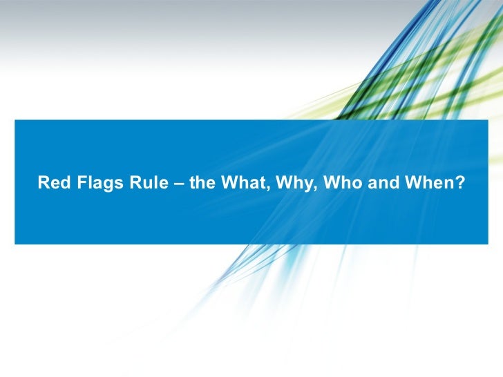 Creating Your Red Flags Rule Playbook