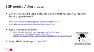 BGP zombie routes | PDF