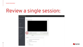 Instructor Demonstration
94
Review a single session:
 