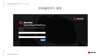 오버클라우드 배포
38
Red Hat OpenStack 17 저자 직강 + 스터디그룹
OpenStack Korea Community
 