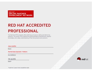 Red Hat Platform Sales Specialist