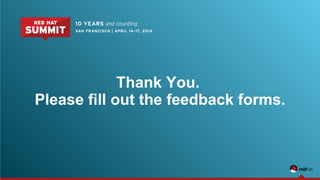 Thank You.
Please fill out the feedback forms.
 