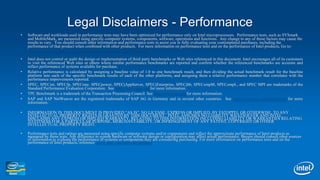 Intel Delivering a New Era of Mission Critical ComputingXeon® E7 vs. latest SPARC*Xeon E7 vs. latest Power*SUN T5440*SUN M4000*POWER 750 Express*Xeon ®  E7-4800Xeon ®  E7-4800Xeon ®  E7-4800Up to160%PerformanceUp to99%Performanceat20%System Cost Up to600%Performanceat50%System Cost at50%System Cost Make no Compromises and Save with Industry Standard Intel® Xeon®Source: Published results as of   April 5th 2011  See backup slides for details.Software and workloads used in performance tests may have been optimized for performance only on Intel microprocessors.  Performance tests, such as SYSmark and MobileMark, are measured using specific computer systems, components, software, operations and functions.  Any change to any of those factors may cause the results to vary.  You should consult other information and performance tests to assist you in fully evaluating your contemplated purchases, including the performance of that product when combined with other products.   * Other names and brands may be claimed as the property of others. 