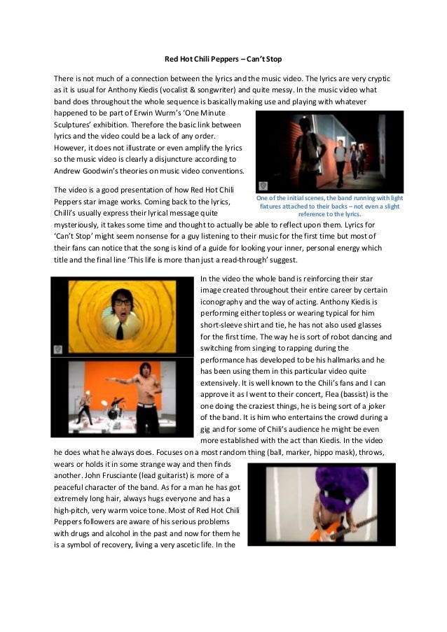 Red Hot Chili Peppers Can T Stop Itself
