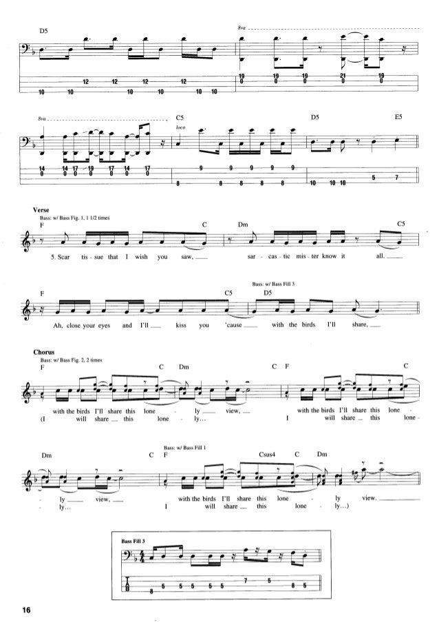 Red Hot Chili Peppers Songbook Of Californication Bass