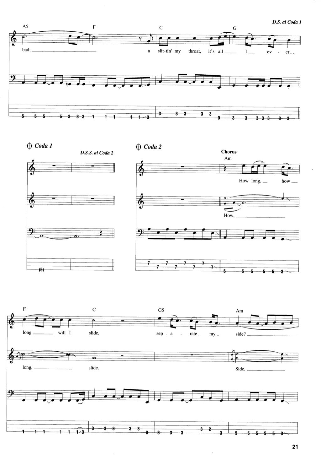 Red hot chili peppers songbook of californication (bass)