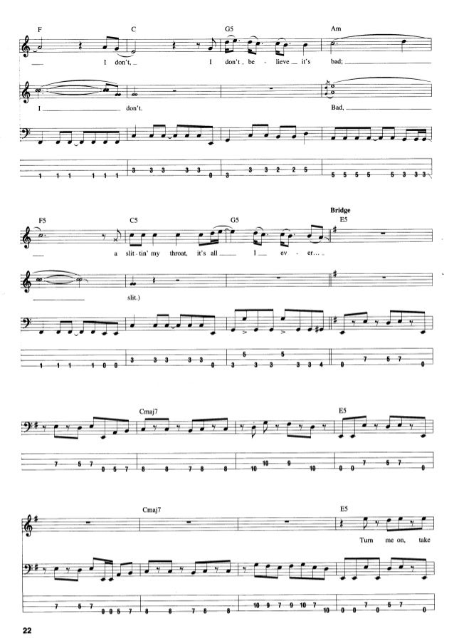 Red hot chili peppers songbook of californication (bass)