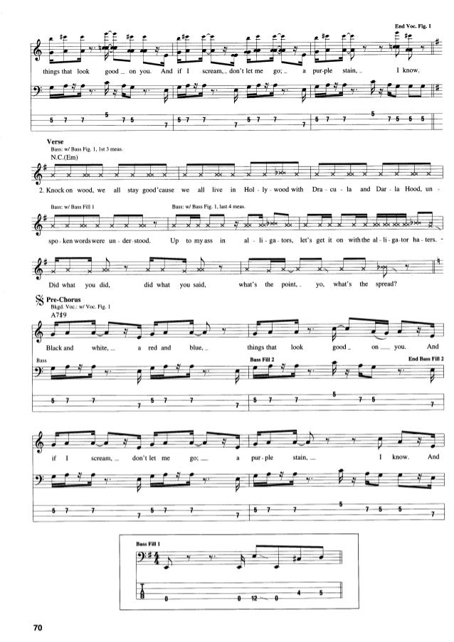 Red Hot Chili Peppers Songbook Of Californication Bass Red Hot Chili Peppers Songbook Of Californication Bass