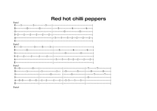 Red hot chilli peppers
Parte1




Parte2




Parte3




Parte4
 