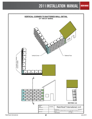 2011 INSTALLATION MANUAL




Redi-Rock International      67                      June 2011
 