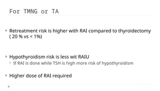 High Risk Rai Rediet Hyperthyroidism .ppt