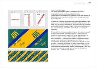J.Redig 2007 / Design BR 1970 / Embalagens   116




                                                                                               PRINCÍPÍOS PROJETUAIS:
      Corpo 9,5                         Corpo 14                        Corpo 16               Este Sistema de Embalagens baseia-se nos seguintes princípios:

                                                                                               1) USO DA DIAGONAL (DIAGRAMAÇÃO INCLINADA)




                                                     LUBRIFICANTE
                                          +48%                            +67%




                                                                                           E
                                                                                               O maior espaço de um retângulo está na diagonal. O uso deste princípio na




                                                                                         NT
                                                                                               diagramação permite aumentar ao máximo o nome-marca do produto na




                                                                                     A
                                                                                               face da embalagem.




                                                                                 FIC
        LUBRIFICANTE
                                                                                               No nosso caso, a proposta da diagramação inclinada visava destacar-se dos




                                                                               RI
                                                                                               produtos concorrentes, muitas vezes vizinhos de prateleira nos pontos de




                                                                            B
                                                                         LU
                                                                                               venda, todos de estrutura horizontal. Dez anos depois o mercado finalmente
                                                                                               percebeu esta realidade matemática singela, e diversos produtos passaram a
                                                                                               usar o layout inclinado, em benefício do tamanho do nome na face da
                                                                                               embalagem.

                                                                                               Até então o Sistema Cromático era previsto apenas nas posições horizontal
                                                                                               ou vertical, não inclinada, muito menos sinuosa. A inclinação foi uma
                                                                                               inovação na forma com que o Projeto tinha sido até agora aplicado, e só
                                                                                               aconteceu quando já havia decorrido 2 anos de experiências com a
                                                                                               aplicação ortogonal. E aconteceu neste Projeto de Embalagem em função
                                                                                               também de uma característica visual específica deste objeto - a
                                                                                               circularidade do recipiente. Não houve qualquer outra alteração das regras
                                                                                               do Projeto: a Modulação se mantinha (foi usada a intermediária, 9-2-9), as
                                                                                               Faixas continuavam retilíneas (assim se apresentavam ao serem impressas,
                                                                                               por litografia, nas latas planificadas, antes de serem montadas) e, se ao final
                                                                                               pareciam curvas, isso não era culpa delas mesmas, mas da superfície,
Superfície planificada, como é impressa, antes da fabricação da lata propriamente dita
                                                                                               cilíndrica, sobre a qual terminavam dispostas.
 