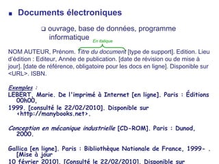  brevetPartie de documents (version papier) ouvrage (chapitre, paragraphe…)