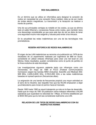 REDES INALAMBRICAS