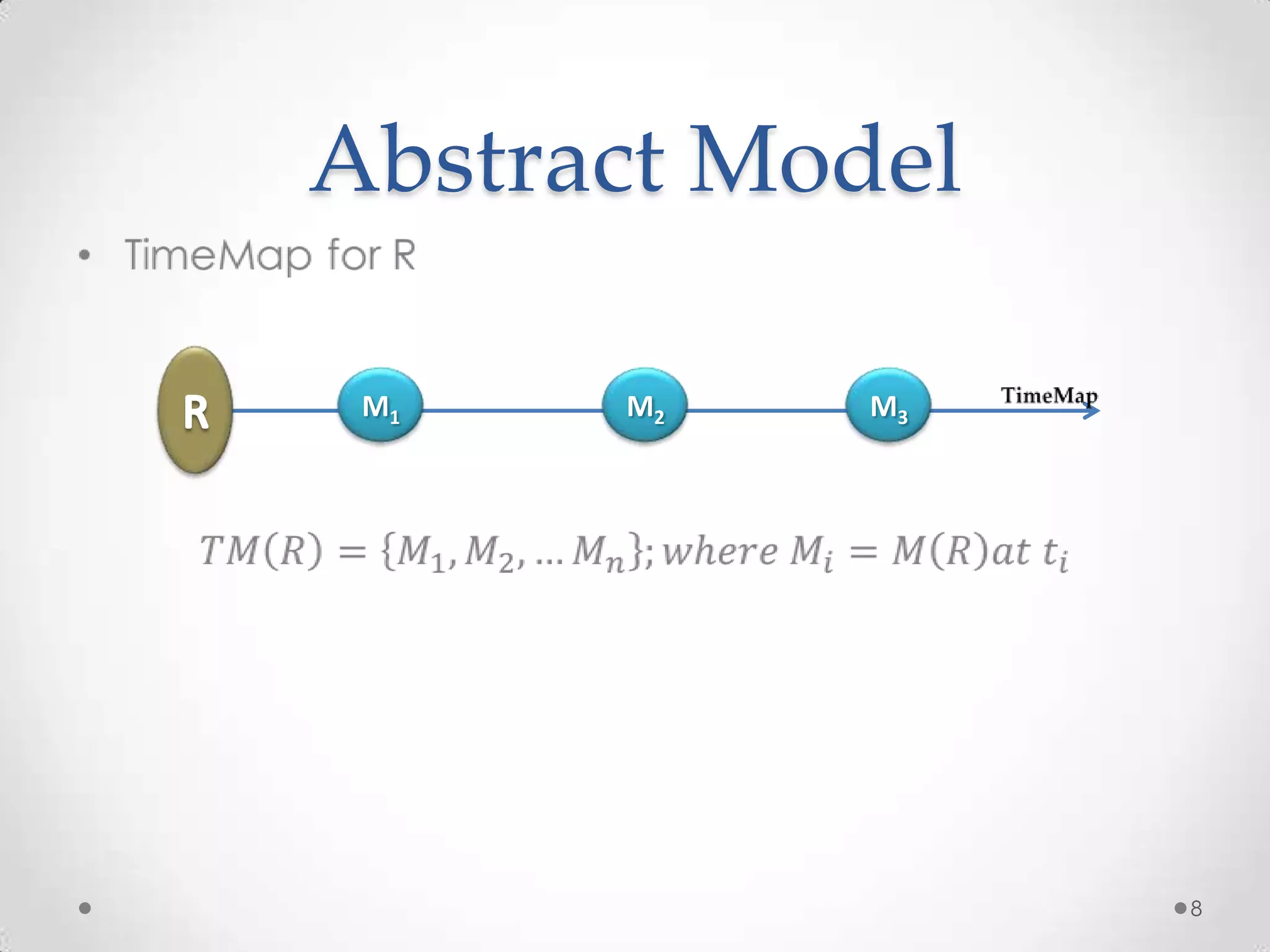 Abstract Model
M1 M2 M3
8
 