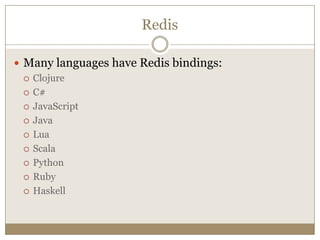 Lightning Talk - Redis | PPT image.