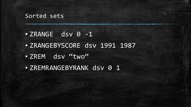 Redis A Key Value Store