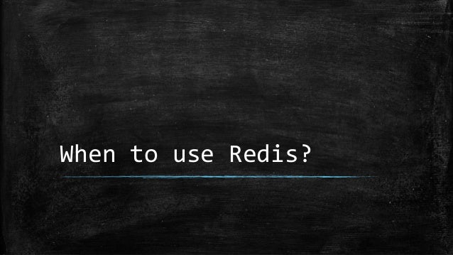 Redis A Key Value Store