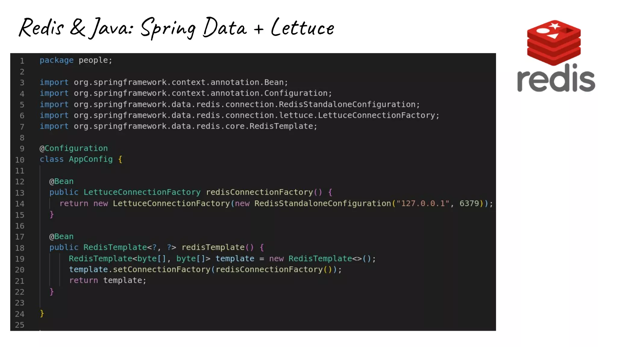 Redis & Java: Spring Data + Lettuce
 