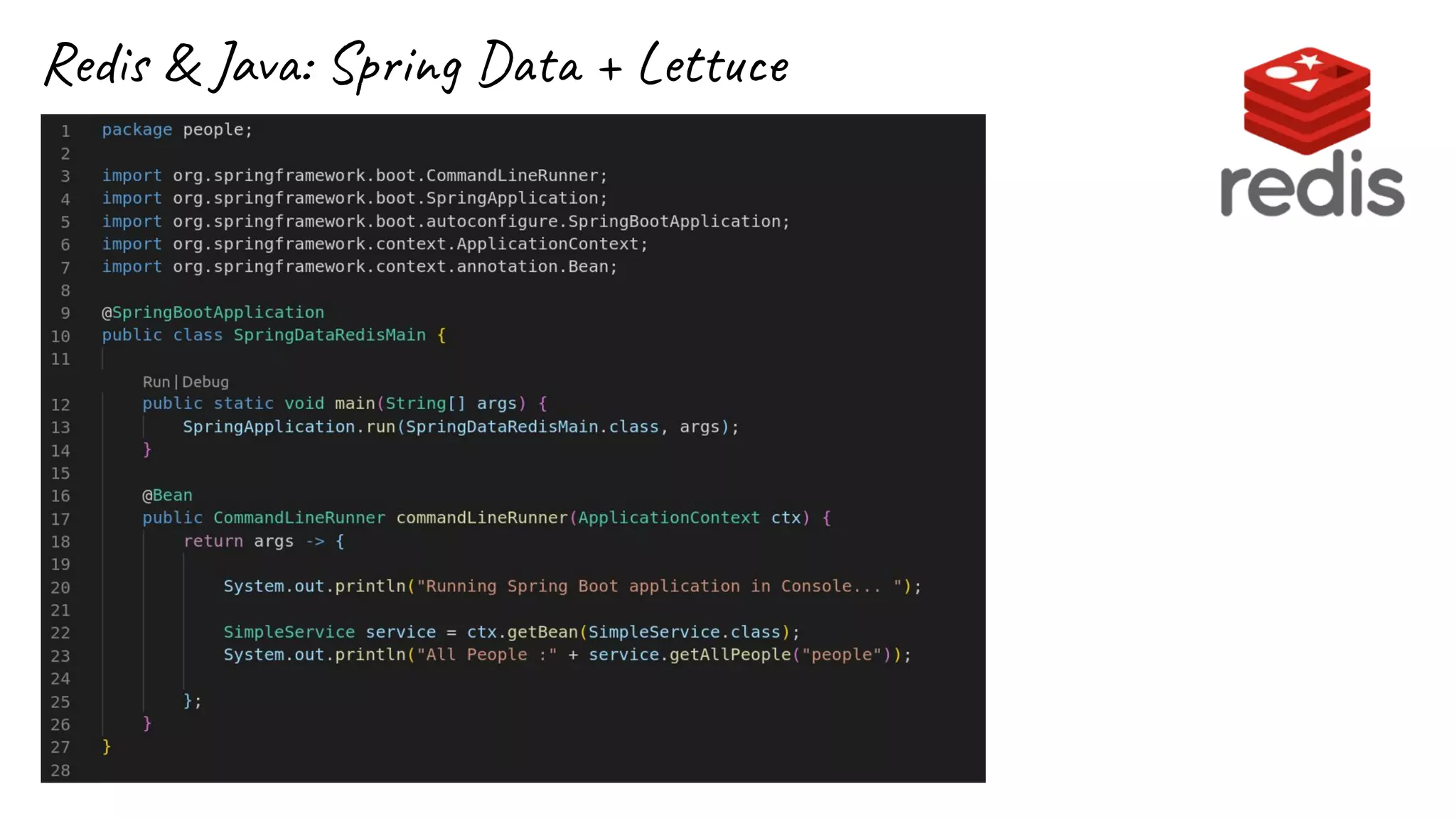 Redis & Java: Spring Data + Lettuce
 