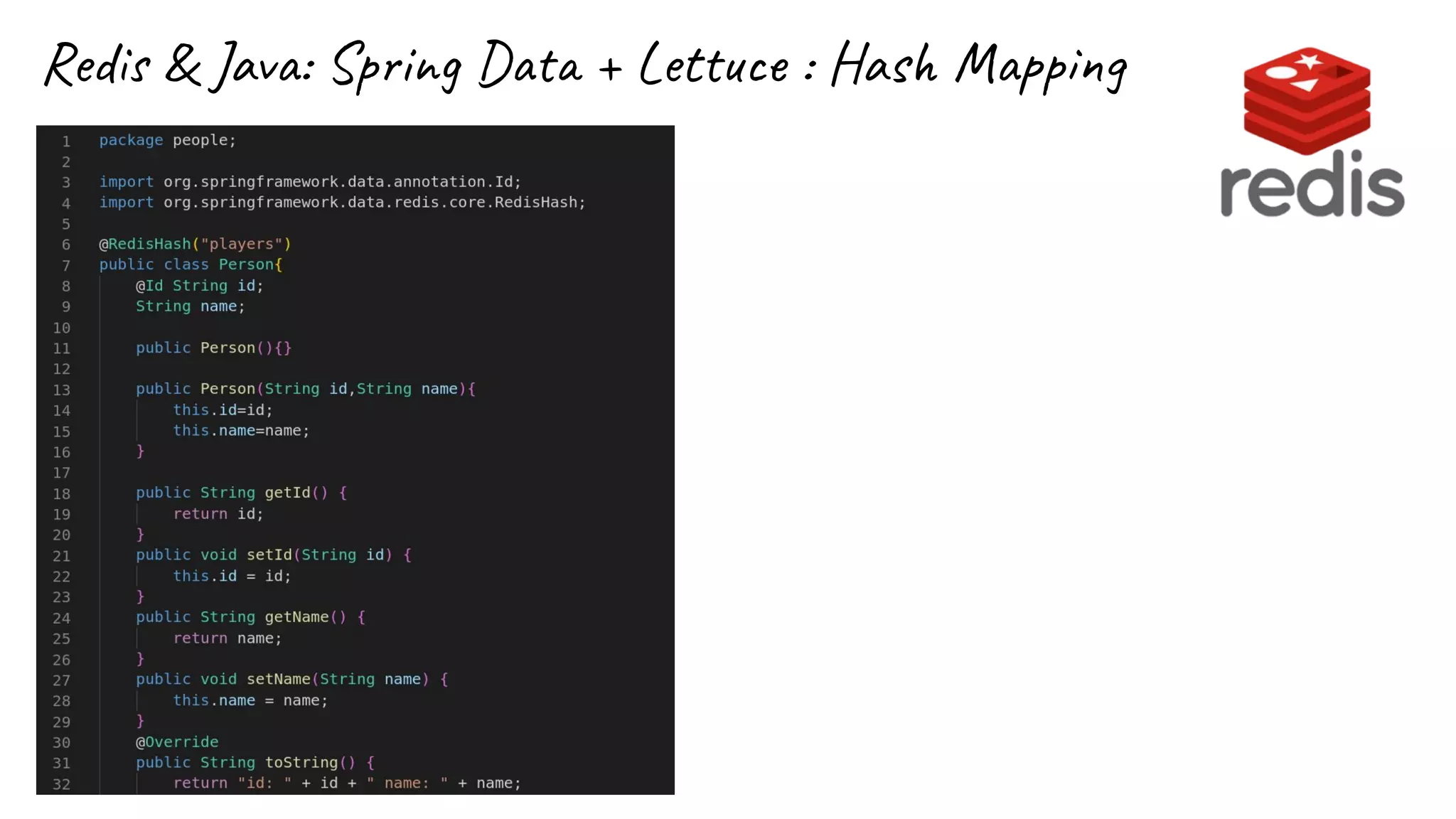 Redis & Java: Spring Data + Lettuce : Hash Mapping
 