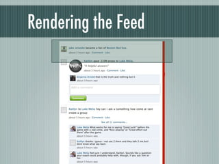 Rendering the Feed
 