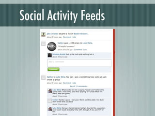 Social Activity Feeds
 