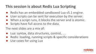 Redis Lua Scripts | PPT