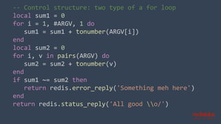 Redis Lua Scripts | PDF