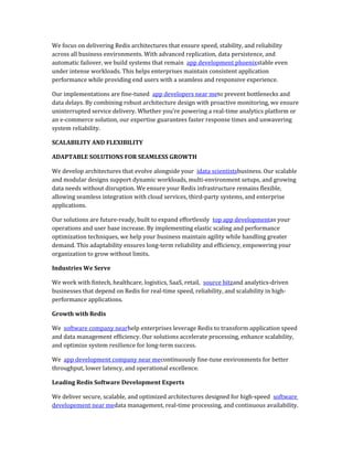 Redis Database Development & Integration Services | DOCX
