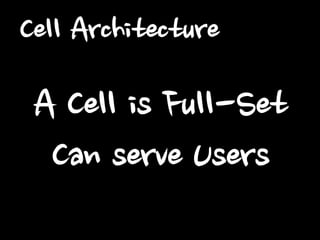 Cell Architecture

A Cell is Full-Set
Can serve Users

 