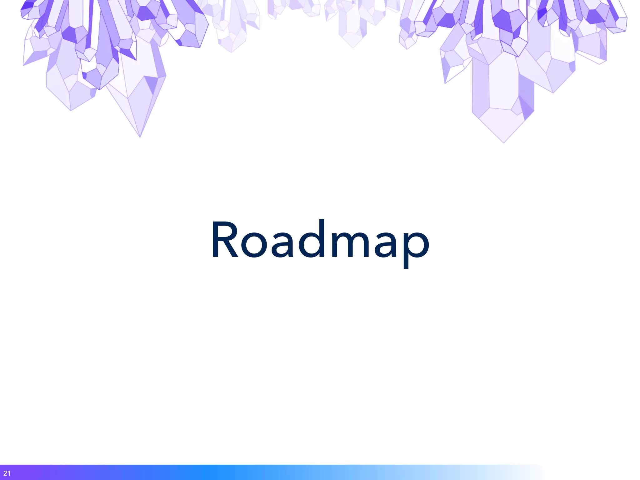 Roadmap
21
 