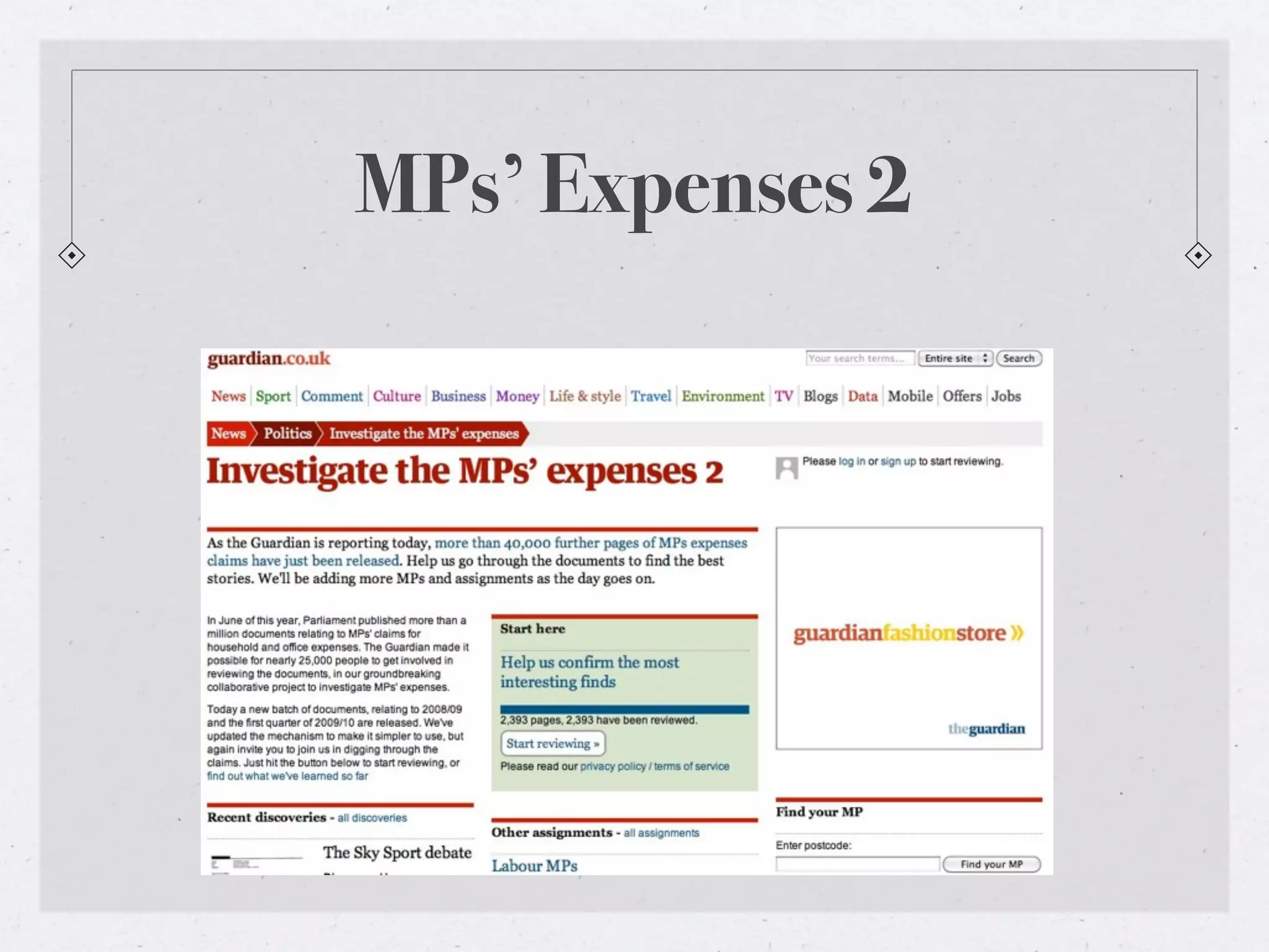 MPs’ Expenses 2
 